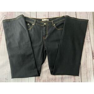 Chicos 0.5 Platinum Radiant Jean Women S 6 Reg Mid Rise 30x31 Black Stretch